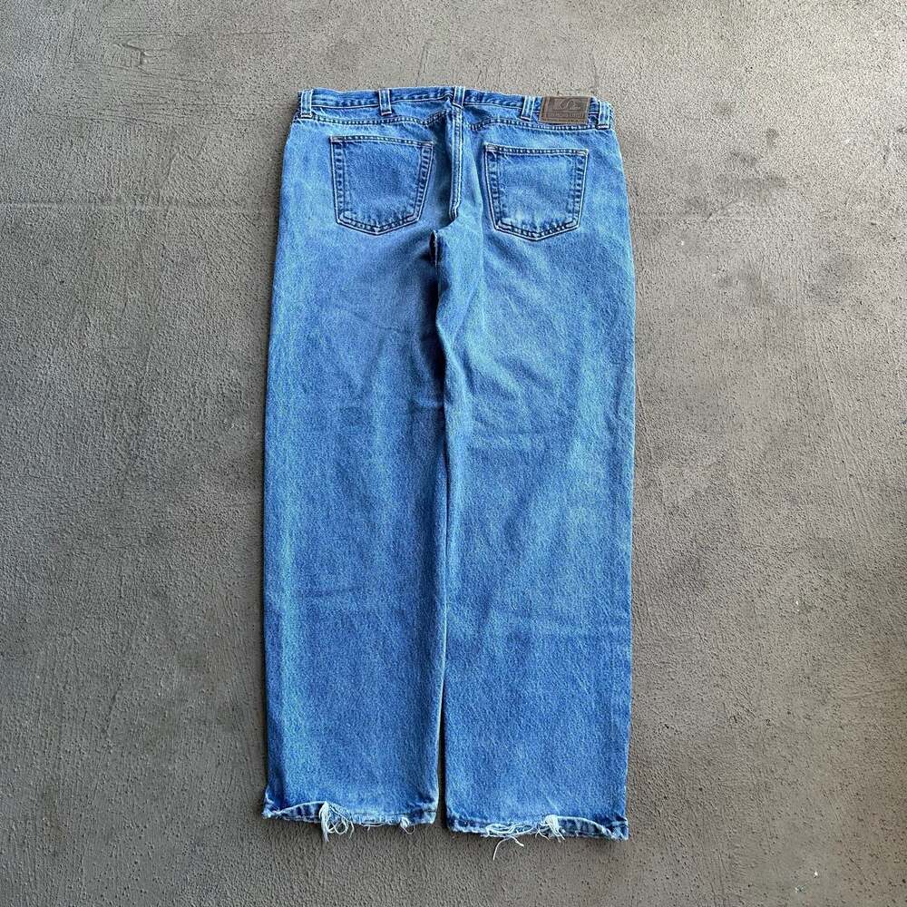 Diamond Gusset Jeans Made in USA Medium Wash Straight Leg